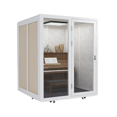 [10% OFF PRE-SALE] T&R SPORTS BLF17 1.8X1.8m Portable Soundproof Booth w/ Light - White (Dispatch in 8 weeks) T&R Sports