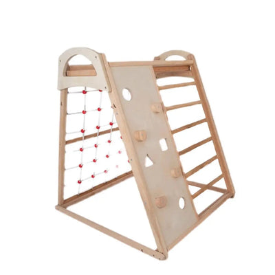 [10% OFF PRE-SALE] T&R SPORTS MINI Solid Wood Kids Climbing Frame Kids Playground - Wood (Dispatch in 8 weeks) megalivingmatters