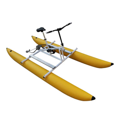 [10% OFF PRE-SALE] T&R SPORTS Round Float Inflatable Water Bike Aluminium Alloy Frame - Yellow (Dispatch in 8 weeks) T&R Sports