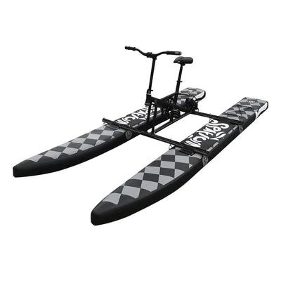 [10% OFF PRE-SALE] T&R SPORTS Spatium-C Oblate Float Inflatable Water Bike Aluminium Alloy Frame - Black (Dispatch in 8 weeks) T&R Sports