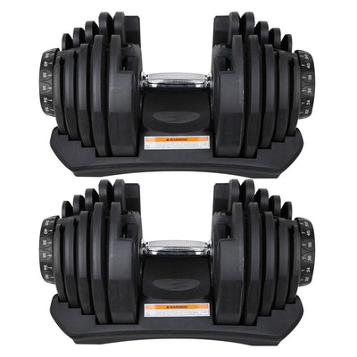 2 x 40kg Adjustable Dumbbell Home GYM Exercise Equipment Weight Fitness JMQ FITNESS