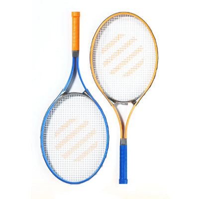 [5% OFF PRE-SALE] JMQ FITNESS 1 Pair Carbon Aluminum Integrated Tennis Racket W/ Accessories - Blue&Orange(Dispatch in 8 weeks) megalivingmatters