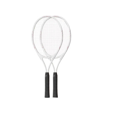 [5% OFF PRE-SALE] JMQ FITNESS 1 Pair STLW2 Aluminum Alloy Tennis Racket W/ Accessories - White(Dispatch in 8 weeks) T&R Sports