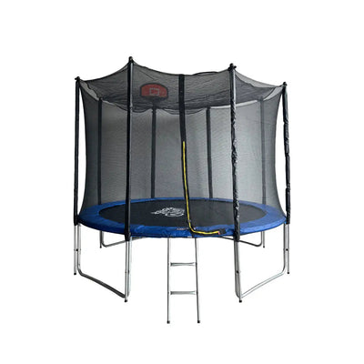 [5% OFF PRE-SALE] POP MASTER 10FT Flat Trampoline Basketball Hoop Ladder PE Sunshade Cover (Dispatch in 8 weeks) megalivingmatters