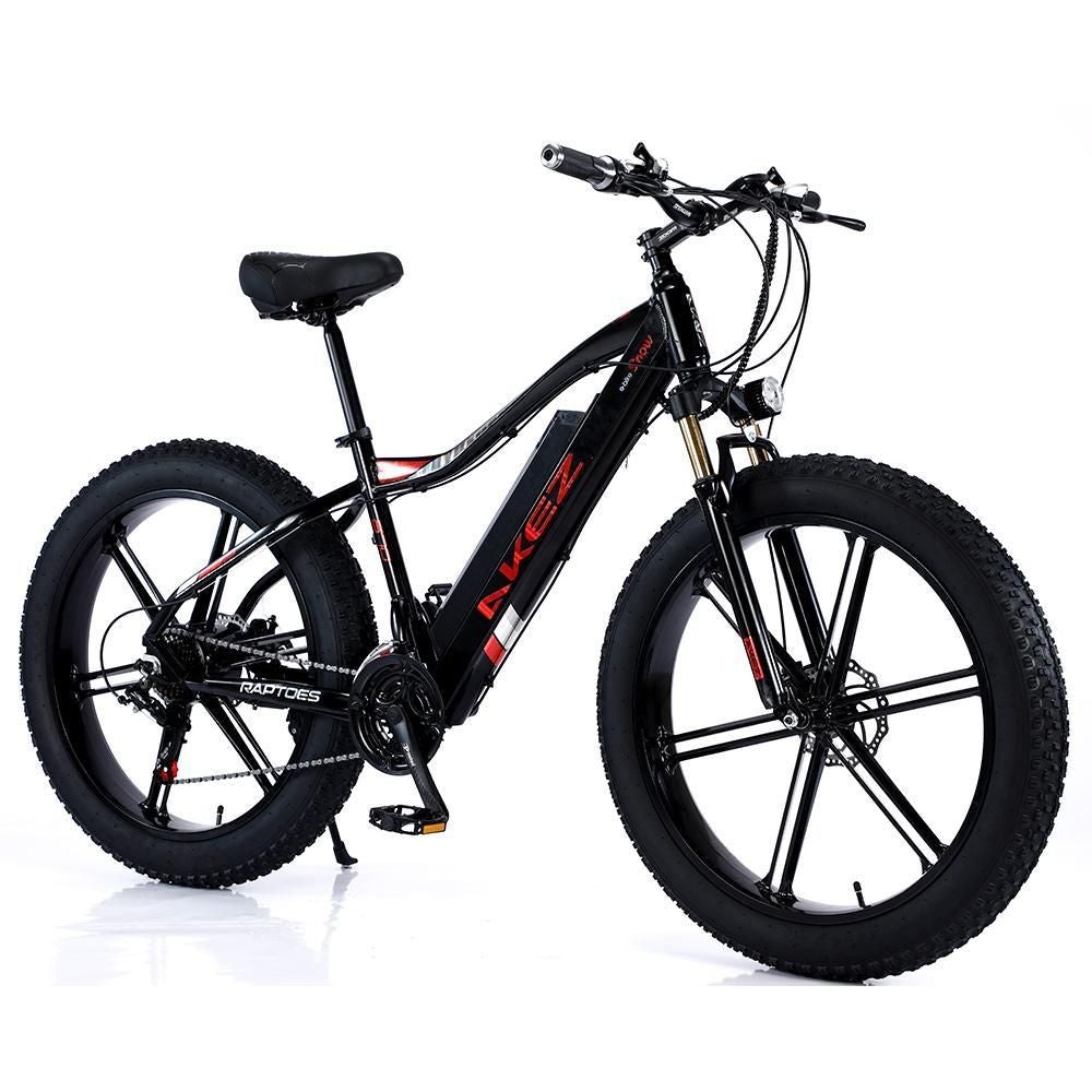 VOLTUS 750W 48V ML1P Snow Bicycle 26-inches Beach Electric Bike Motorized eBike Battery