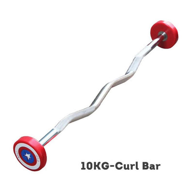 Captain America Curl Olympic Barbell Barbells Home GYM Fitness Equipment JMQ FITNESS
