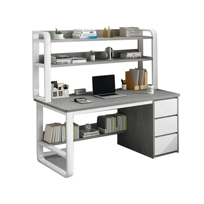 Economical desk, bookshelf, integrated desk, simple modern small learning desk megalivingmatters