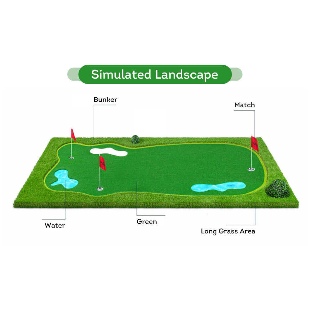 Practice Golf Putting Green Indoor/Outdoor - Green