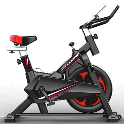JMQ FITNESS 6104 Indoor Cycling Exercise Spin Bike for Professional Cardio Workout Home Red JMQ FITNESS