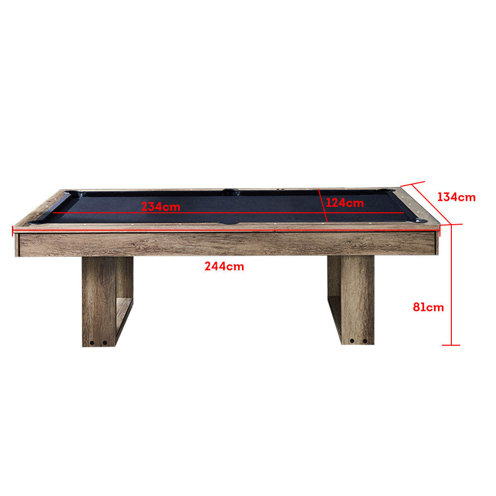 CUETIQ 8FT 3-IN-1 Simple Modern Pool Table/ Billiards Table/ Pingpong Table/ Dining Table with Free Accessories