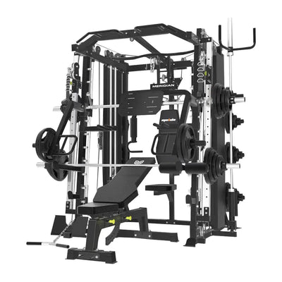 Meridian K12 Smith Machine Home Gym Exercise Fitness Equipment Machine 2x90kg Weight Plates JMQ FITNESS