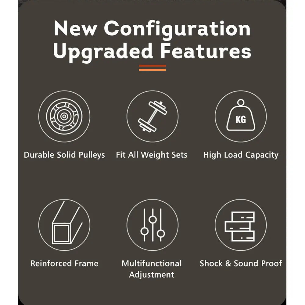 MERIDIAN Q8 Multi-functional Squat Rack Pull-Up Bar Weight Train Equipment Home Gym Smith Machine