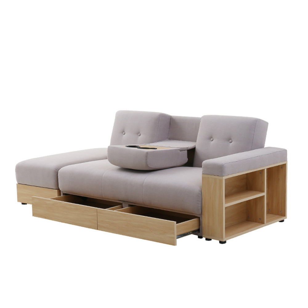 LIVARA 207CM Multi-functional Sofa Bed w/ Storage Space