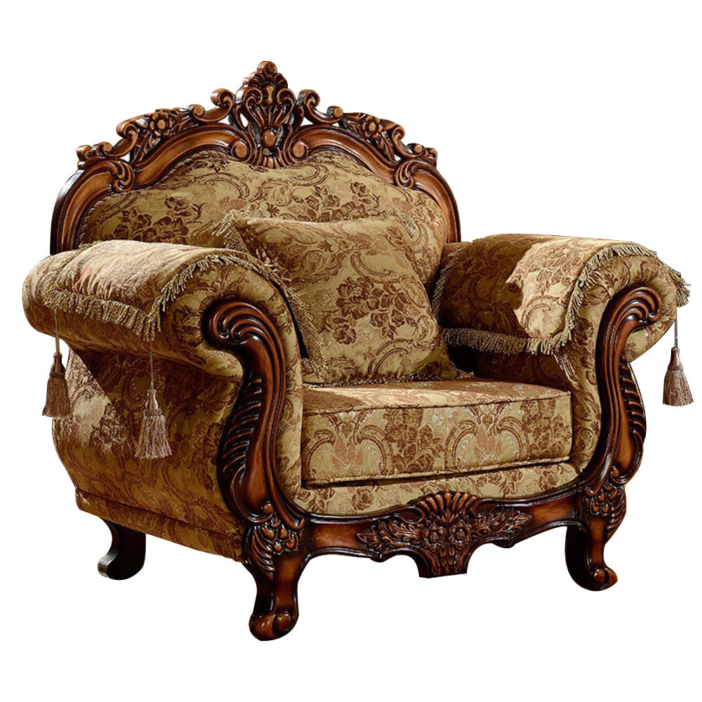 LIVARA Fabric Sofa Solid Wood Frame