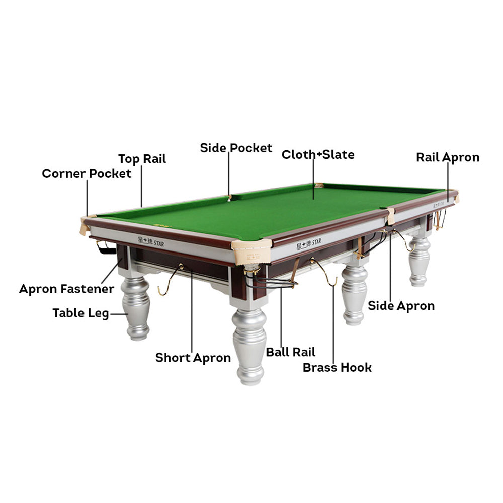XINGPAI XW117 9FT Chinese Luxury Slate Table Pool Table