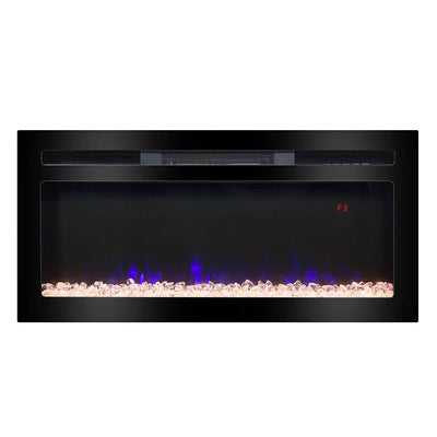 T&R SPORTS F2036A 105cm Electric Fireplace 900/1800W 12 Flame colour T&R Sports