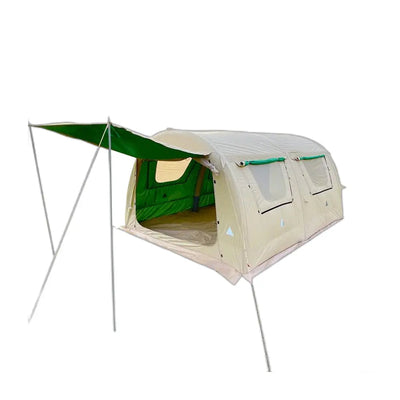 T&R SPORTS Inflatable Frame Tent cotton cloth 4x3.2m - Sand&Green T&R Sports