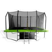 POP MASTER 9FT x 12FT Rectangular Trampoline with Spring Ladder Safety Net Kids