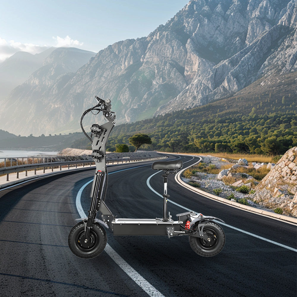 GLIDER 72V Dual Motors 8000W 40Ah Electric Scooter Foldable Dual Motors - Black