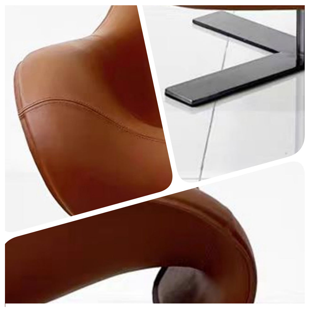 LIVARA EC1179 Solid Wood Plywood Leather Leisure Chair