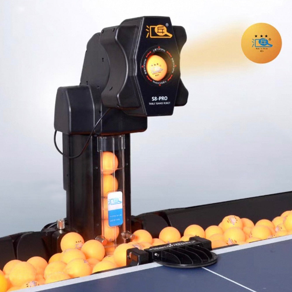HUIPANG S8-Pro Expert Table Tennis Trainer Ping Pong Robot Spin Ball Training
