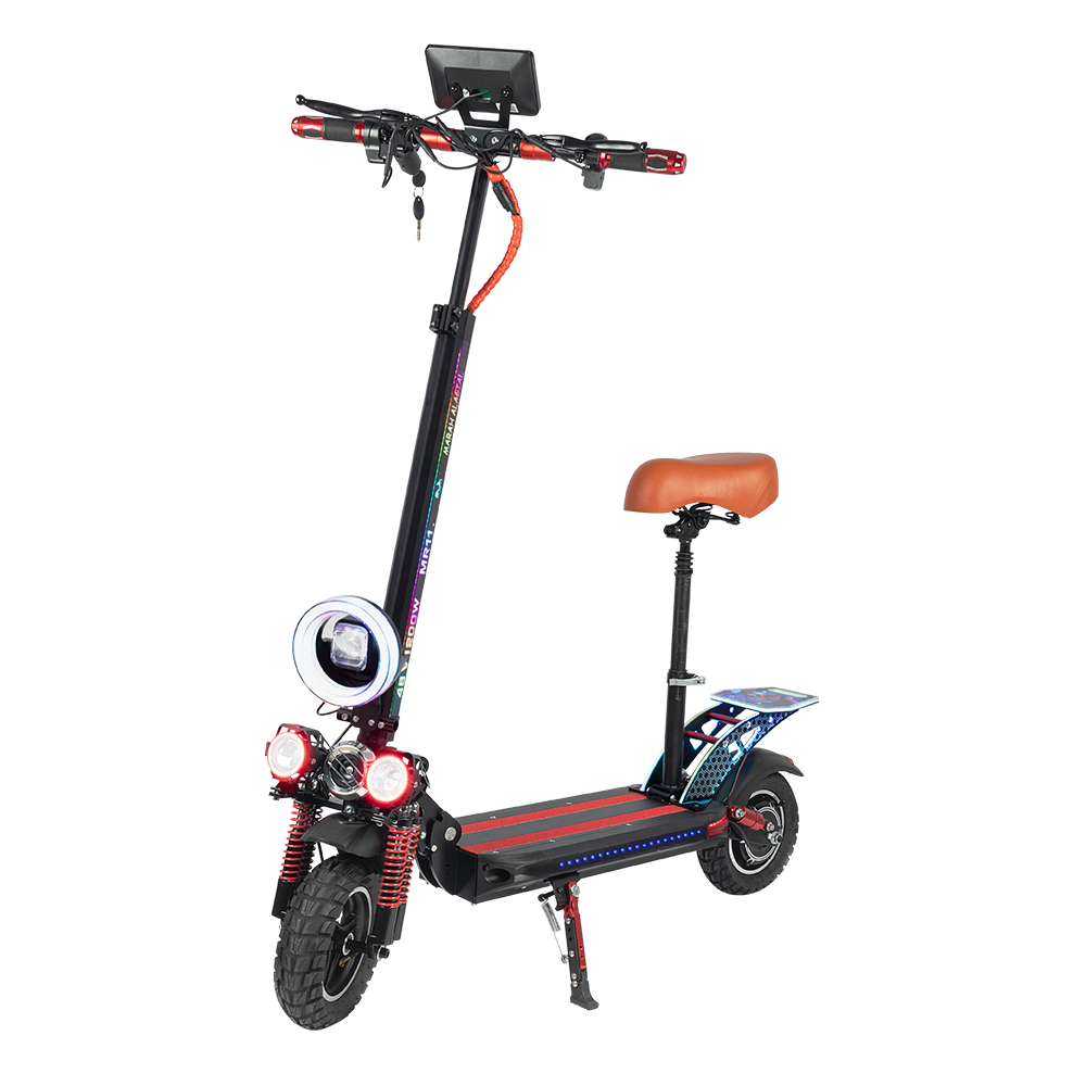 GLIDER YE 8 1200W Lithium Battery Portable Electric Scooter - Red