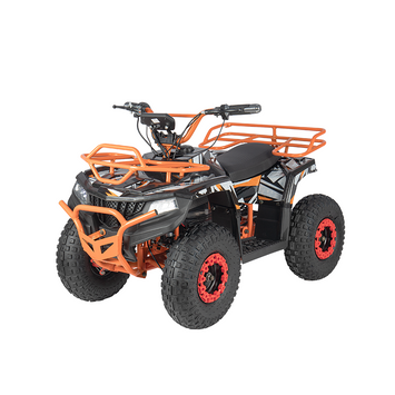 MOVO HE‑K4 500W Electric Quad Bike ATV Orange | 36V 12Ah Lithium Battery Four‑Wheeler, Spring Suspension System, Front Rear Disc Brakes, 6 Inch Wheels, 80KG Max Load, Equipped with Storage Basket for Kids Off‑Road Riding