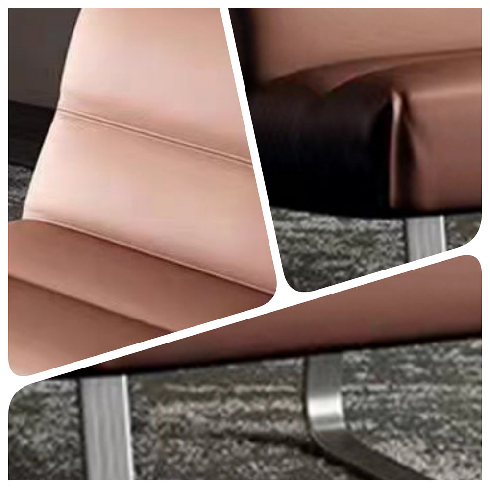 LIVARA EC1189 Minimalist Style Wooden Frame Leisure Chair - Brown