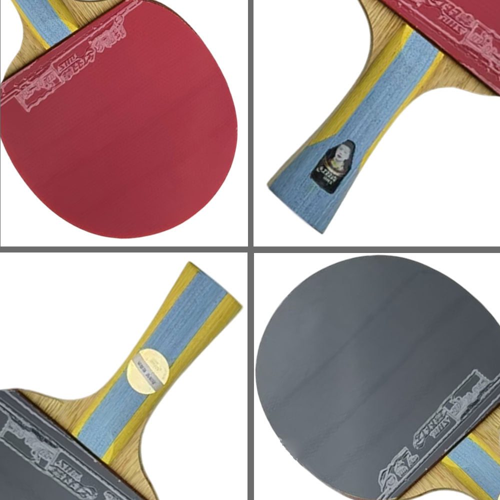 DHS Special 2*DHS6002 Pair 6 Star Table Tennis Bat Racket Ping Pong Free Bat Case