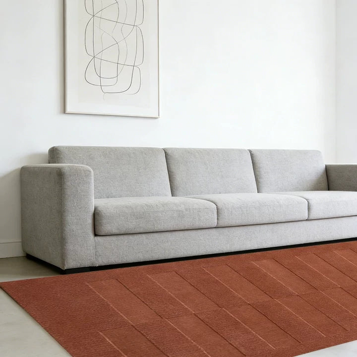 LUXORA 160/200cm Floor Rugs Theme Lensa Loom Flame Resistant Soft Touch Color Stable Fibre Weave Anti Slip Dual Surface Rug