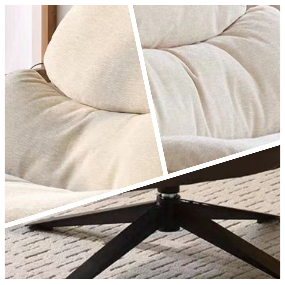 LIVARA EC1205 Multi-Layer Curved Board Faux Leather Fabric Leisure Chair