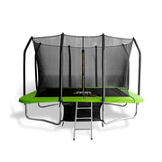 POP MASTER 7FT x 10FT Rectangular Trampoline with Spring Ladder Safety Net Kids