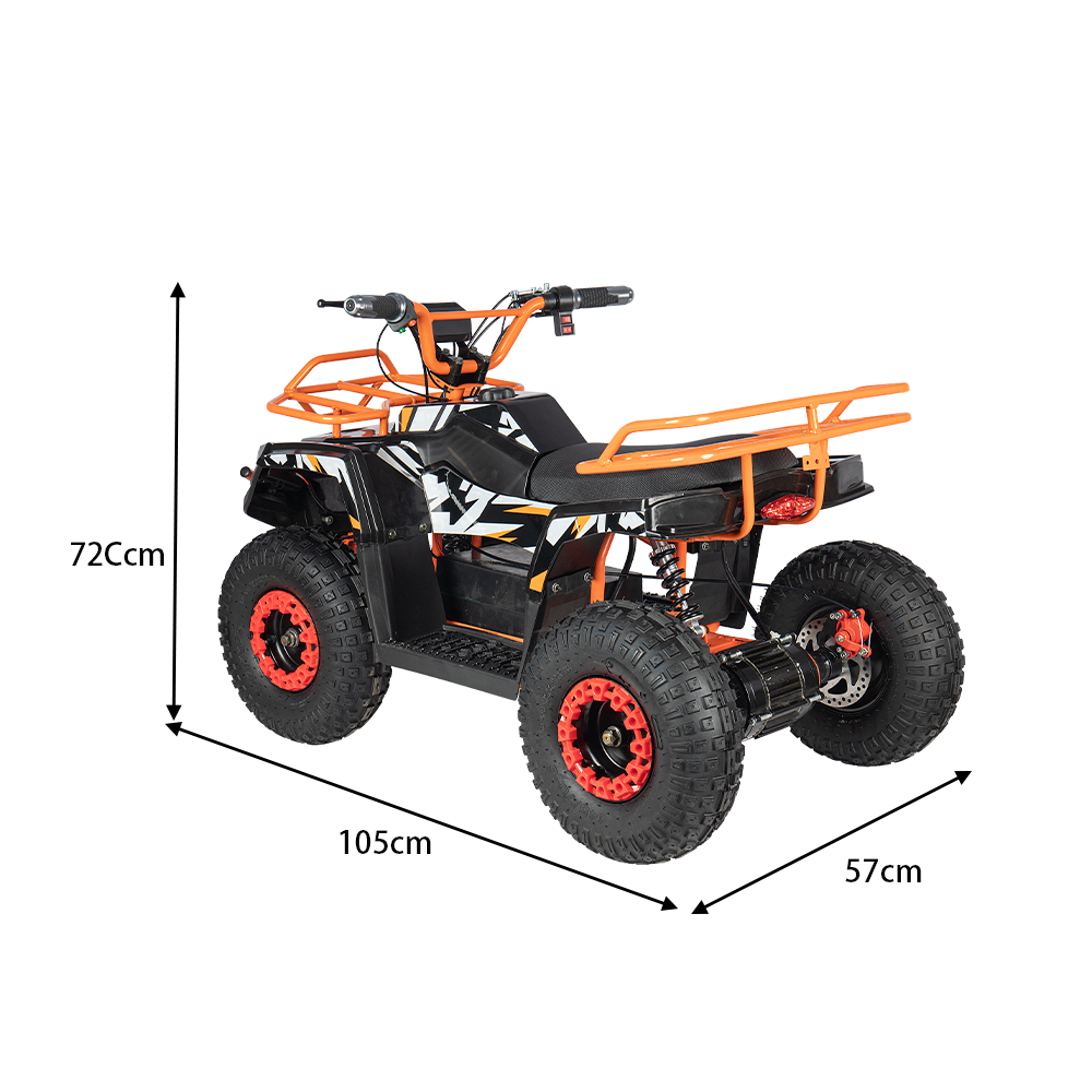 MOVO HE-K4 500W 36V 12Ah Lithium Battery Quad Bike- Orange