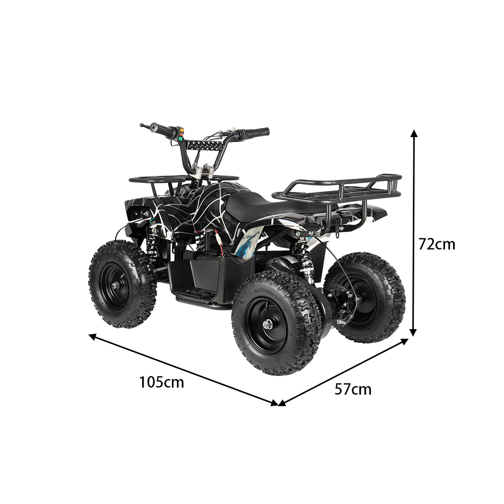 MOVO HE-K2 500W 36V 12Ah Lithium Battery Quad Bike- Black