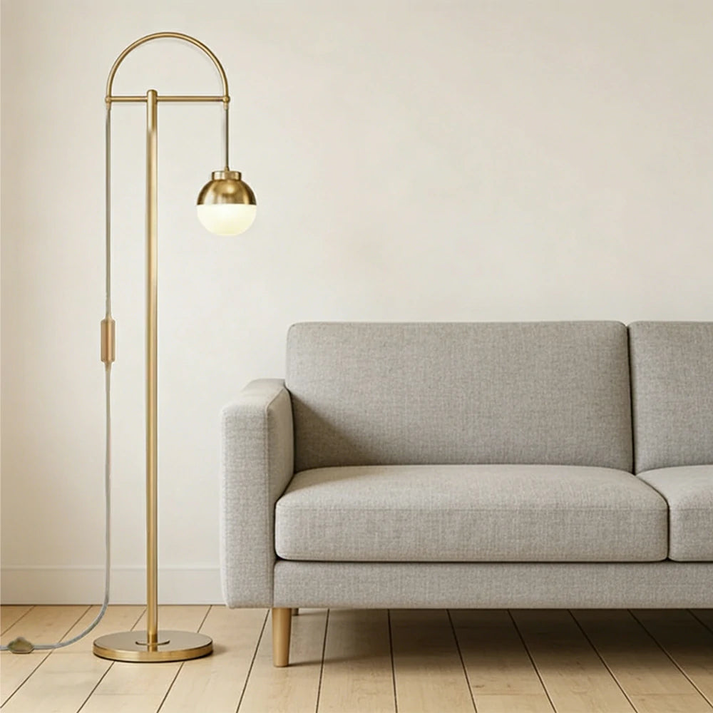 LIVARA XS-13 Floor Lamp with Soft Ambient Lighting Iron Frame and Stable Base for Modern Home Decor