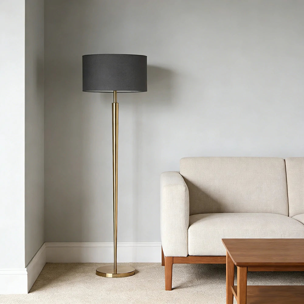 LIVARA XS-16 Floor Lamp with Soft Ambient Lighting Iron Frame and Stable Base for Modern Home Decor