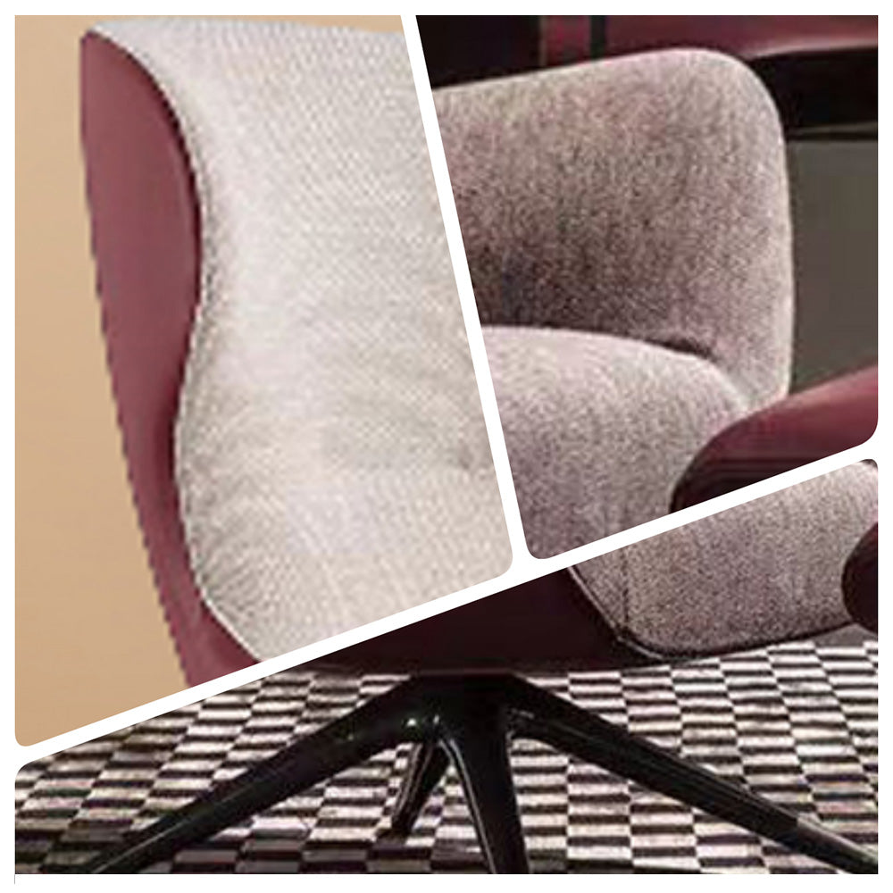 LIVARA EC1160 Ultra-Fiber Leather Metal Frame Leisure Chair