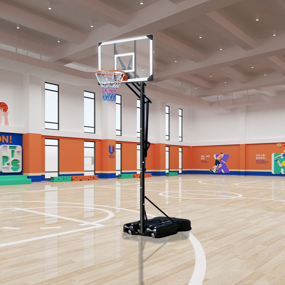 DUNK MASTER ACE1401 Basketball System Portable Basketball Stand Ring Hoop Ironman