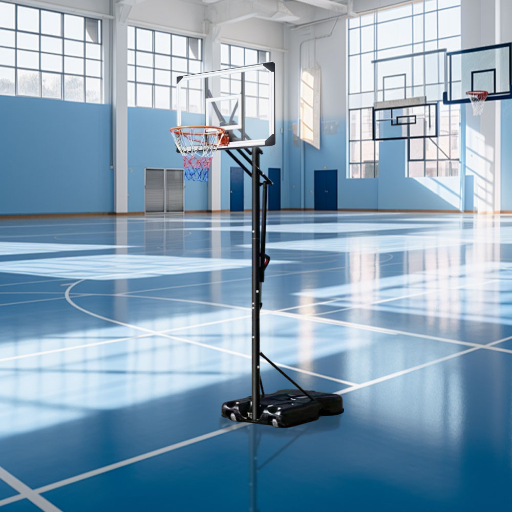 DUNK MASTER ACE1401 Basketball System Portable Basketball Stand Ring Hoop Ironman