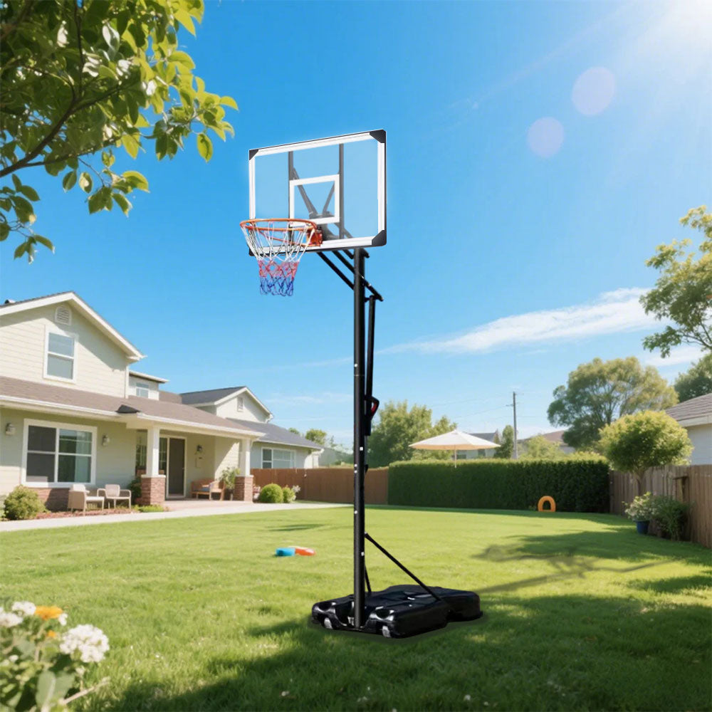 DUNK MASTER ACE1401 Basketball System Portable Basketball Stand Ring Hoop Ironman