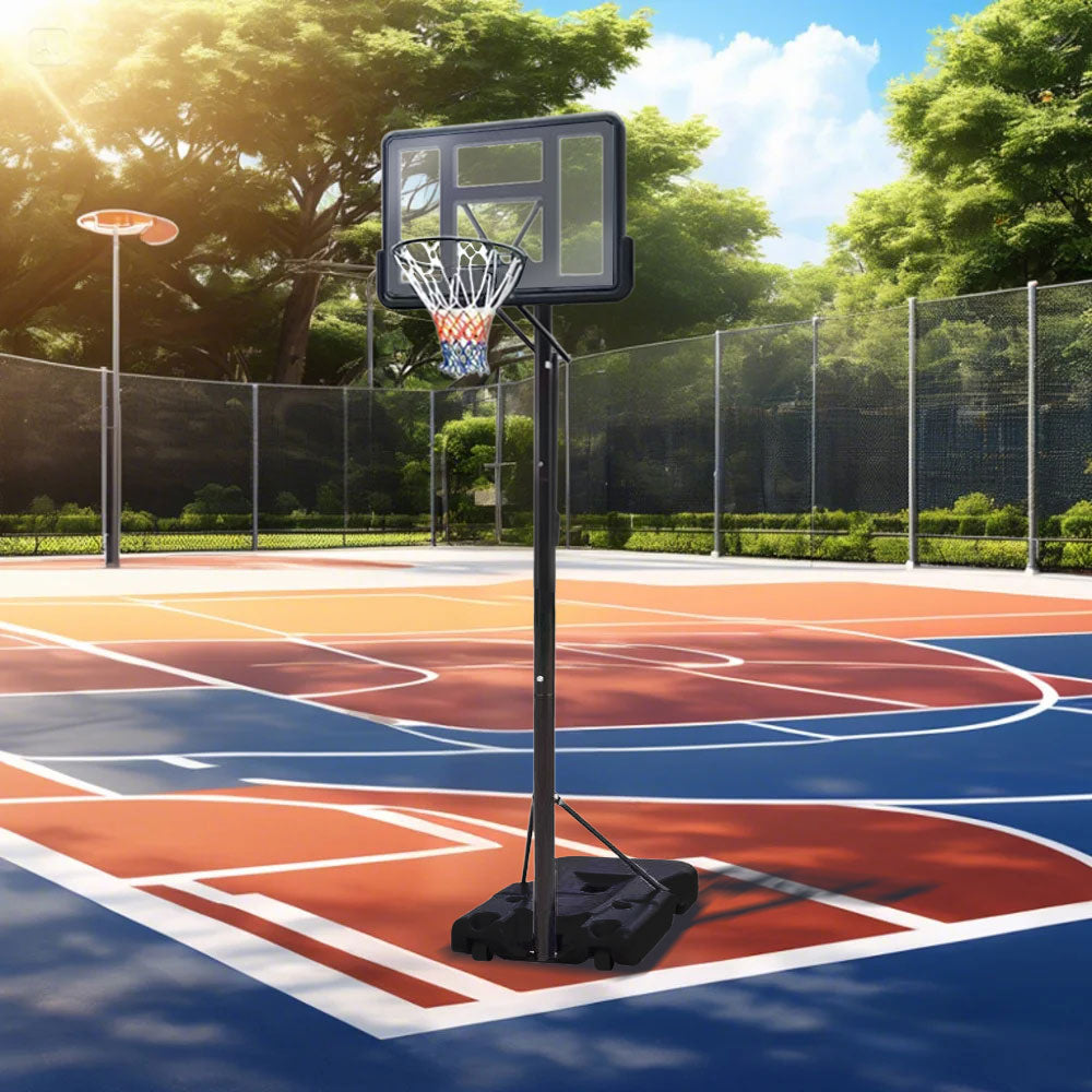 DUNK MASTER ACE1402 Basketball System Portable Basketball Stand Ring Hoop Ironman