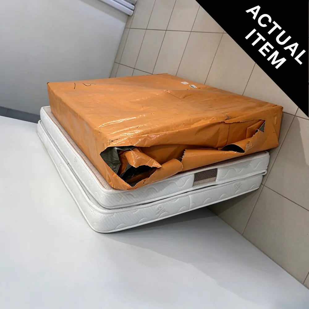 Customer Return Product - LIVARA Set of 2 Eco-Friendly Coir Cotton Latex Foldable Mattresses for 1.5m Solid Wood Bunk Bed