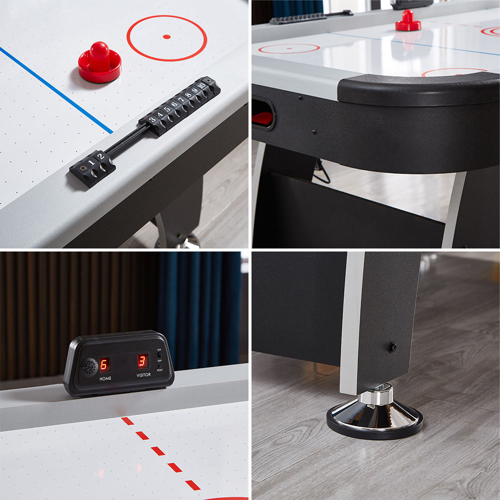 AIRMAX GT-6FT Air Hockey Table LED Electronic Scoring System - Black