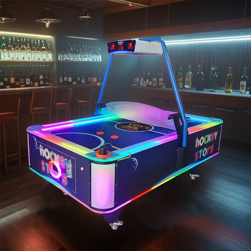 AIRMAX 8FT LED Air Hockey Table Office Hotel Event Roadshow Stylish Indoor Entertainment
