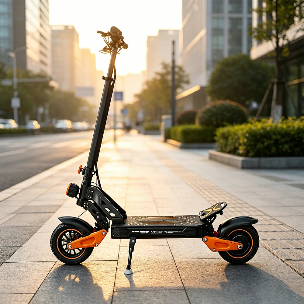 AKEZ G3 Electric Scooter - Single/Dual Drive 52V 23.4Ah Max 65KM/H Adult Commuter Off Road Scooter - Orange