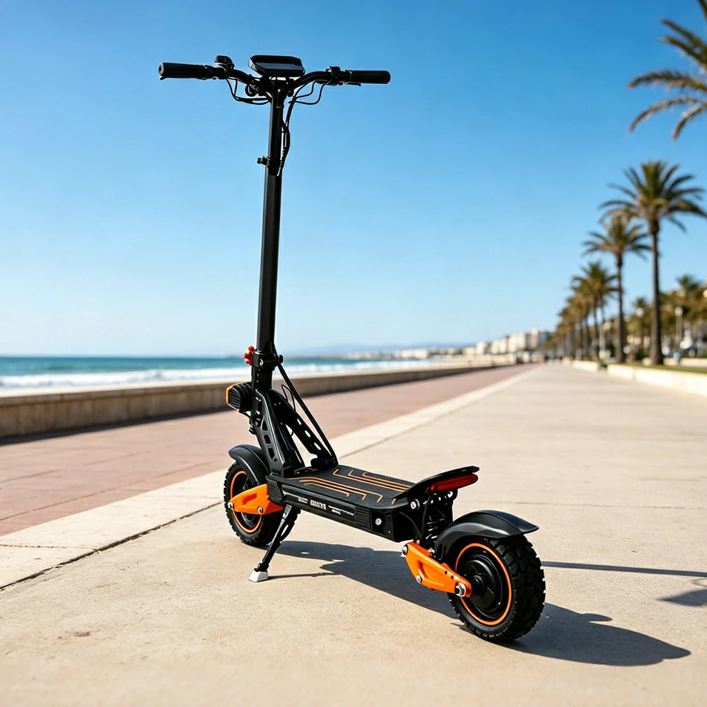AKEZ G3 Electric Scooter - Single/Dual Drive 52V 23.4Ah Max 65KM/H Adult Commuter Off Road Scooter - Orange