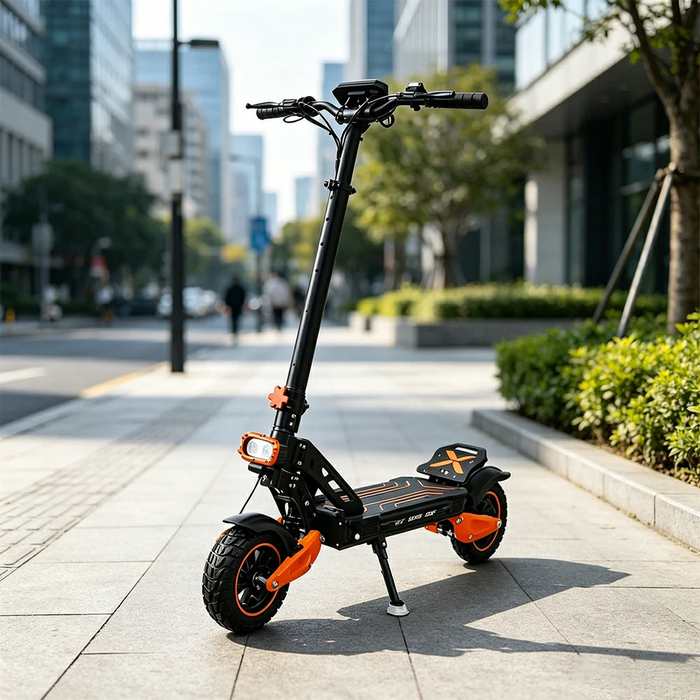 AKEZ G3 Electric Scooter - Single/Dual Drive 52V 23.4Ah Max 65KM/H Adult Commuter Off Road Scooter - Orange