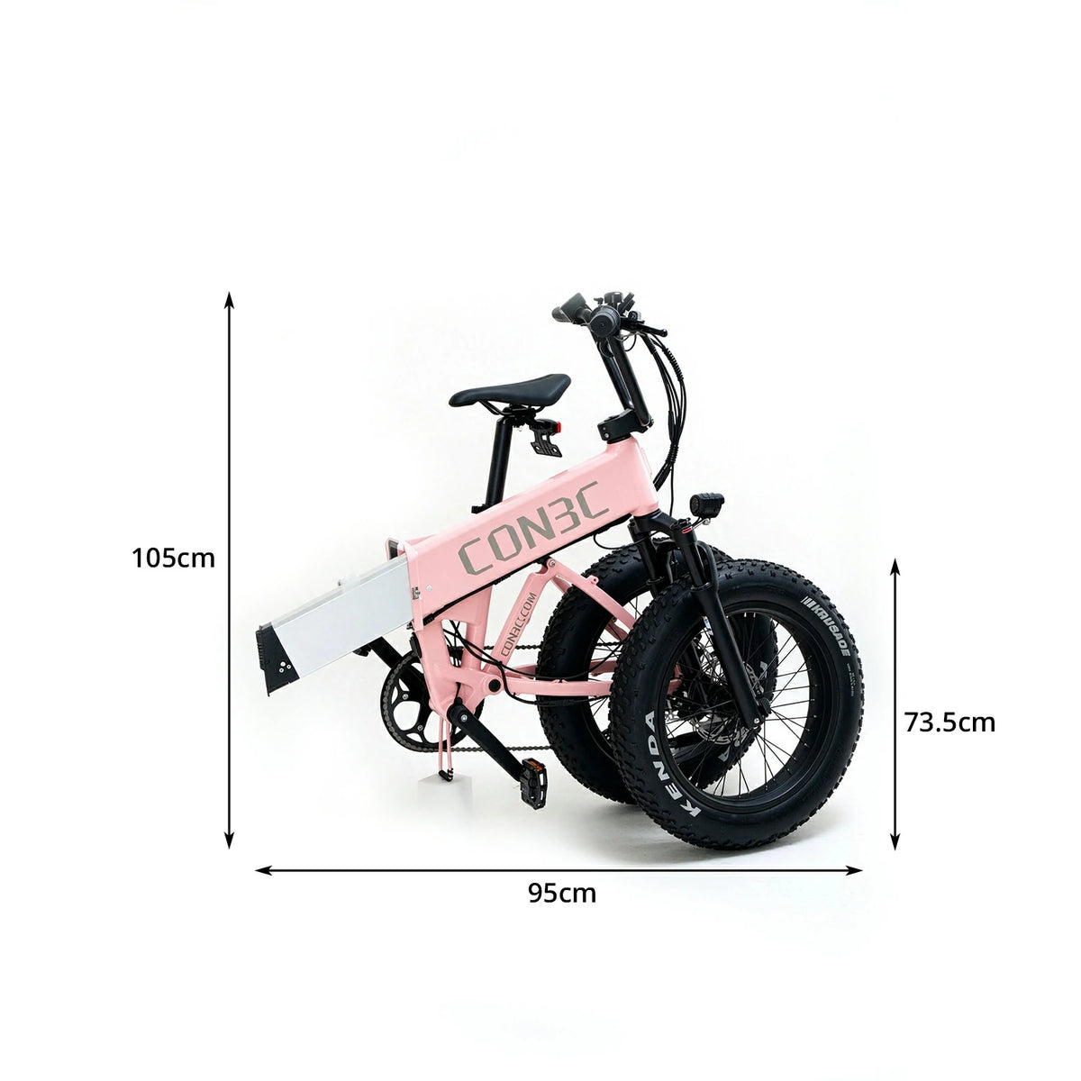 AKEZ 20 Inch Folding Electric Bike 250W Motor Fat Tyres Dual Suspension for Urban Commuting Leisure Riding Short Trips