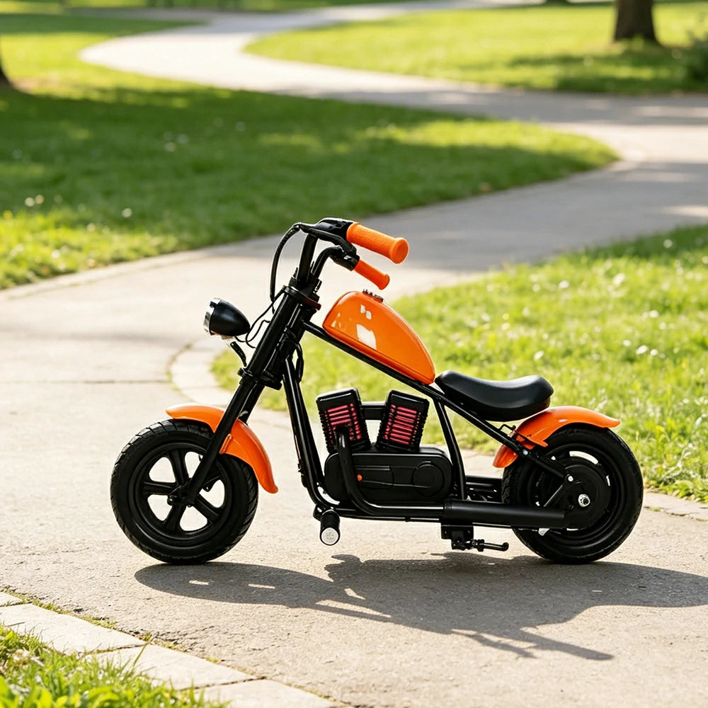 AKEZ Kids Electric Motorcycle 36V 160W Ride-On Bike 65kg Load 15km Range - Orange