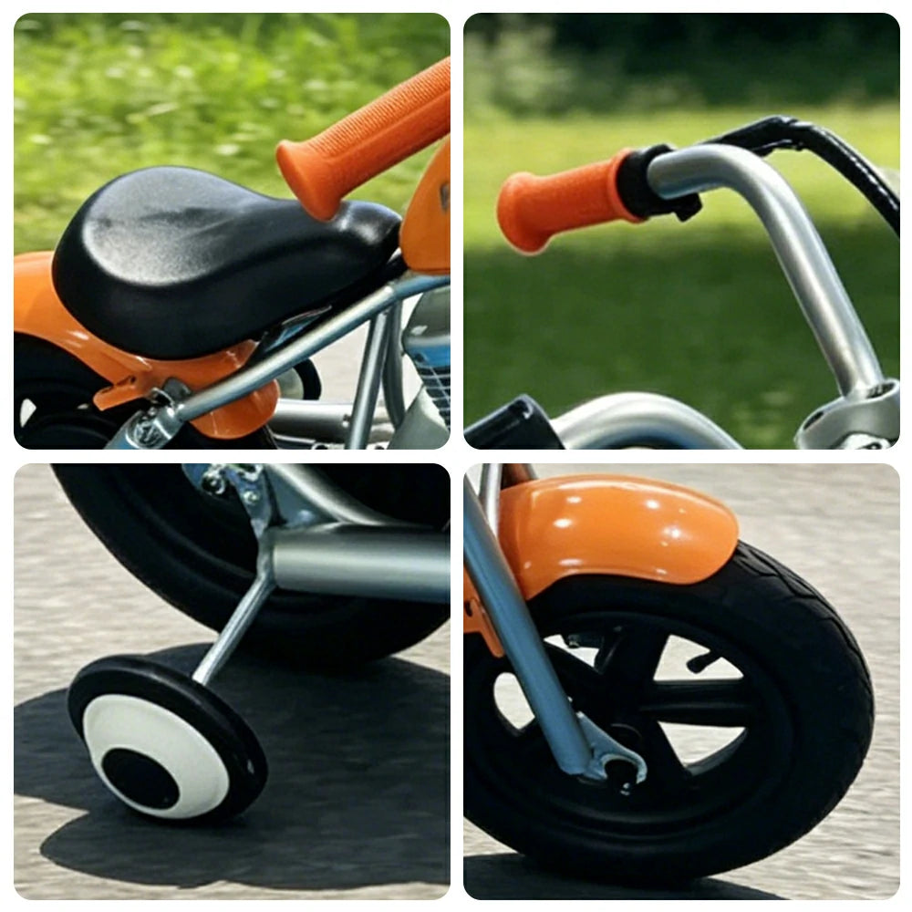 AKEZ Kids Electric Motorcycle 36V 160W Ride-On Bike 65kg Load 15km Range - Orange